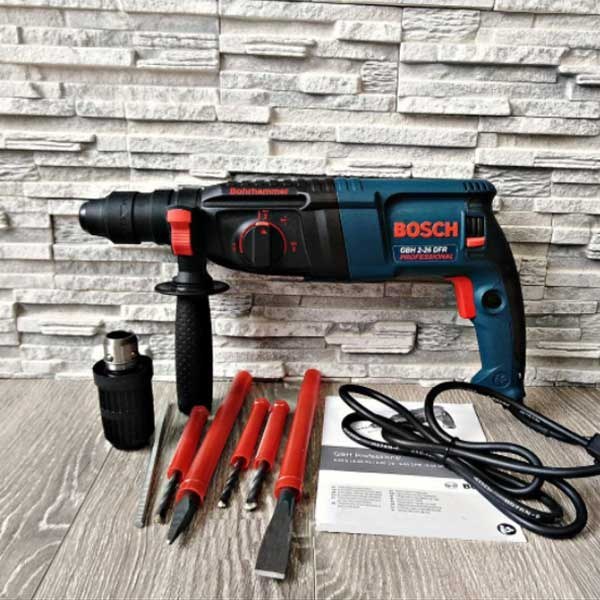 دریل چکشی ۲ کیلویی GBH 2-26 DFR (با قابلیت تبدیل سه نظام اتوماتیک به معمولی)