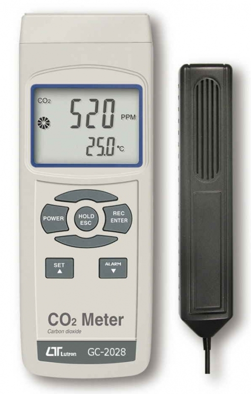 دماسنج و دی اکسید کربن لوترون مدل GC-2028