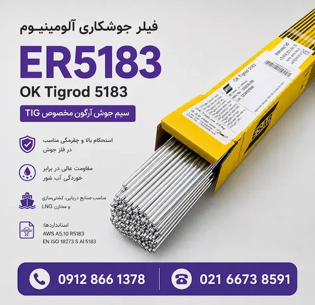 فیلر جوشکاری آلومینیوم ایساب OK Tigrod 5183