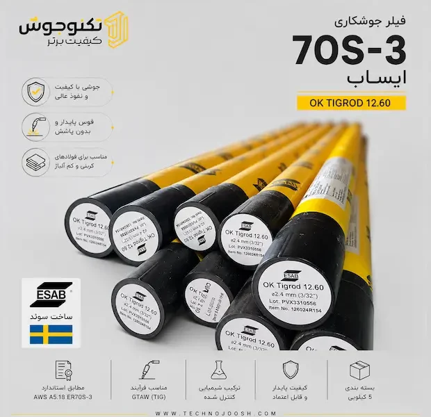 فیلر کربنی و کم آلیاژ ایساب OK Tigrod 12.60