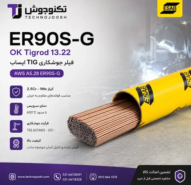 فیلر کربنی و کم آلیاژ ایساب OK Tigrod 13.22