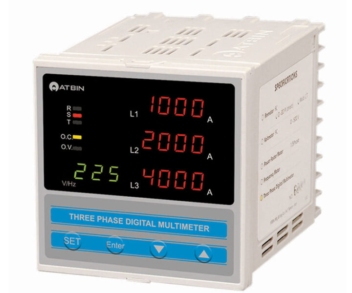 مولتی متر ۳ فاز آتبین مدل A3-ACS TRUE RMS